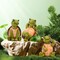 Summer Resin Turtle Statues for Garden Decor - Cute Outdoor & Indoor Mini Turtles